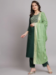 Picture of Fascinating Cotton Sea Green Readymade Salwar Kameez