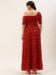 Picture of Good Looking Georgette & Organza Maroon Readymade Gown