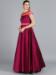 Picture of Georgette & Organza Dark Magenta Readymade Gown