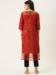 Picture of Cotton & Organza Fire Brick Kurtis And Tunic