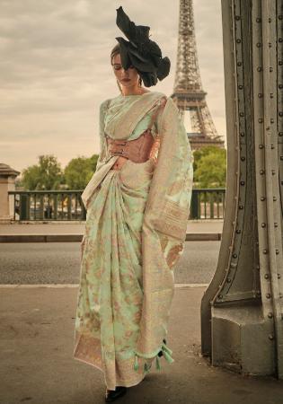 Picture of Sightly Organza Rosy Brown Saree