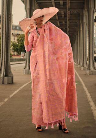 Picture of Ideal Organza Pale Violet Red Saree