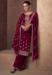 Picture of Marvelous Silk Maroon Straight Cut Salwar Kameez