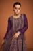 Picture of Stunning Georgette Purple Straight Cut Salwar Kameez