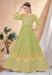 Picture of Nice Net Dark Khaki Anarkali Salwar Kameez