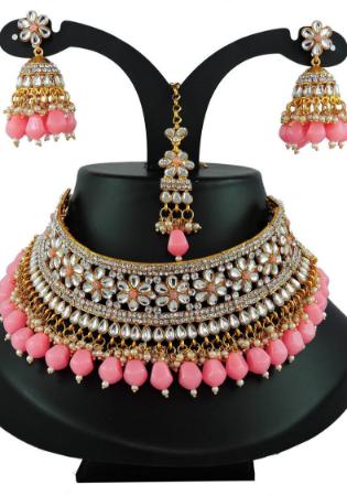 Picture of Superb Pink Necklace Set