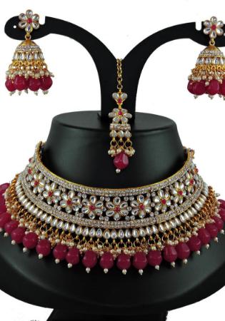 Picture of Enticing Pink Necklace Set