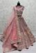 Picture of Statuesque Georgette Rosy Brown Lehenga Choli