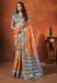 Picture of Pleasing Crepe & Silk Chocolate Saree