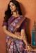 Picture of Amazing Crepe & Silk Purple Saree