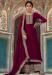 Picture of Admirable Silk Purple Straight Cut Salwar Kameez