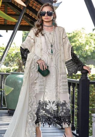 Picture of Georgette Light Grey Straight Cut Salwar Kameez