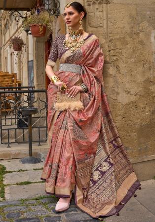 Picture of Superb Silk Dim Gray Saree