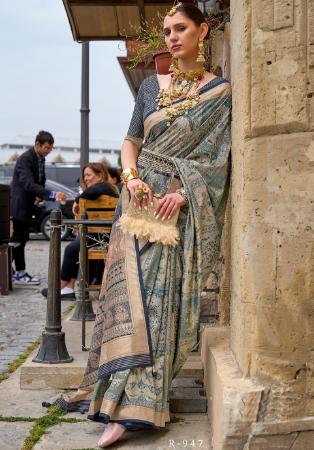 Picture of Delightful Silk Dim Gray Saree