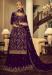 Picture of Marvelous Georgette Purple Straight Cut Salwar Kameez