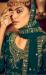 Picture of Georgette Dark Green Straight Cut Salwar Kameez