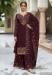 Picture of Georgette Dark Olive Green Straight Cut Salwar Kameez