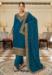 Picture of Graceful Linen Teal Straight Cut Salwar Kameez