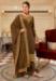 Picture of Linen Saddle Brown Straight Cut Salwar Kameez