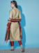 Picture of Cotton & Silk Beige Readymade Salwar Kameez