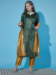 Picture of Cotton & Silk Dark Sea Green Readymade Salwar Kameez