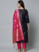 Picture of Cotton & Silk Navy Blue Readymade Salwar Kameez