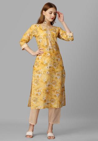 Picture of Lovely Cotton Khaki Kurtis & Tunic