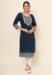 Picture of Excellent Cotton Navy Blue Kurtis & Tunic