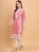 Picture of Delightful Georgette Dark Salmon Kurtis & Tunic