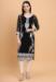 Picture of Wonderful Georgette Black Kurtis & Tunic