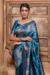 Picture of Grand Silk Cadet Blue Saree