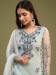 Picture of Net Dark Sea Green Straight Cut Salwar Kameez