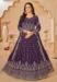 Picture of Georgette Dark Magenta Straight Cut Salwar Kameez