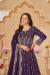 Picture of Georgette Dark Magenta Straight Cut Salwar Kameez