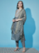 Picture of Nice Cotton & Silk Grey Readymade Salwar Kameez