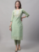 Picture of Cotton & Silk Dark Sea Green Readymade Salwar Kameez