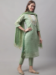 Picture of Cotton & Silk Dark Sea Green Readymade Salwar Kameez