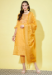 Picture of Cotton & Silk Dark Golden Rod Readymade Salwar Kameez