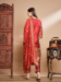 Picture of Cotton & Silk Maroon Readymade Salwar Kameez