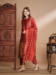 Picture of Cotton & Silk Maroon Readymade Salwar Kameez