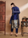 Picture of Cotton & Silk Navy Blue Readymade Salwar Kameez