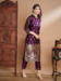 Picture of Cotton & Silk Purple Readymade Salwar Kameez