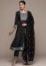 Picture of Statuesque Chiffon Black Readymade Salwar Kameez