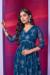 Picture of Delightful Cotton Midnight Blue Readymade Salwar Kameez