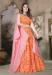 Picture of Pleasing Organza Sandy Brown Lehenga Choli