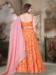 Picture of Pleasing Organza Sandy Brown Lehenga Choli