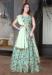 Picture of Taking Organza Dark Sea Green Lehenga Choli