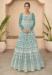 Picture of Ideal Georgette Cadet Blue Anarkali Salwar Kameez