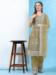 Picture of Grand Net Dark Khaki Straight Cut Salwar Kameez