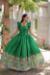 Picture of Shapely Silk Medium Sea Green Readymade Gown